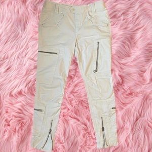 White Cargo Jeans